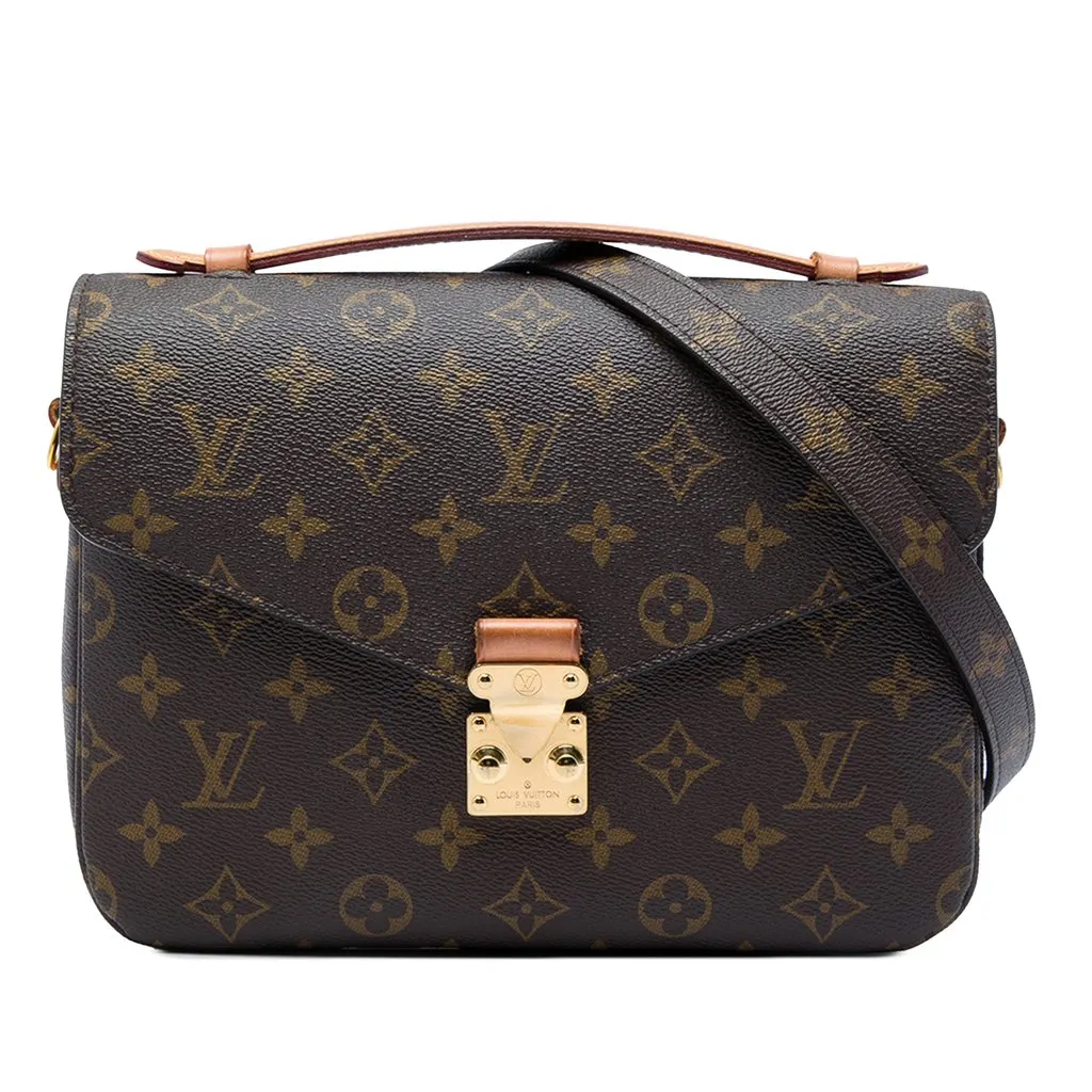 Louis Vuitton Monogram Pochette Metis Brown Canvas Very good - Front View