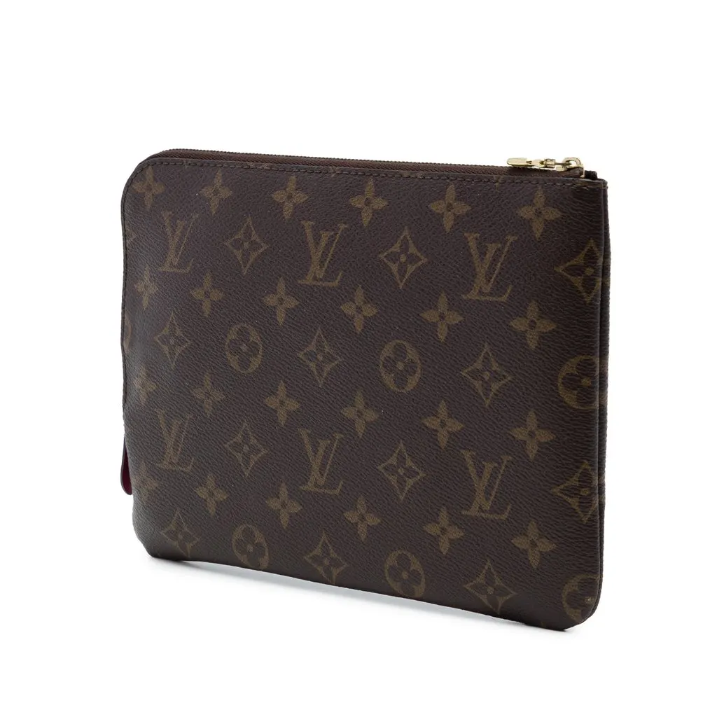 Louis Vuitton Monogram Etui Voyageur PM Brown Canvas Very good - Back View