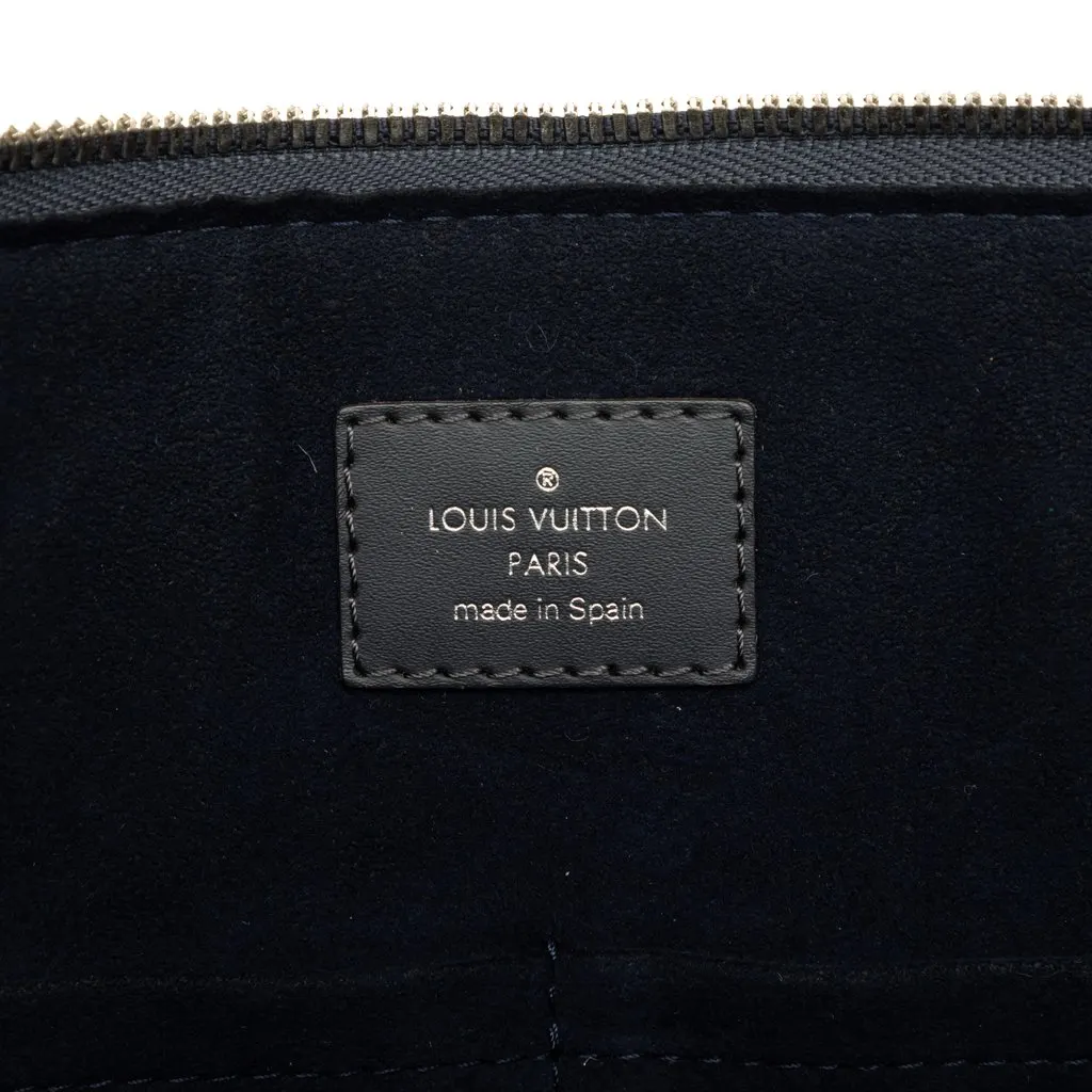 Louis Vuitton Epi Porte Documents Jour Blue Leather Very good - Box View