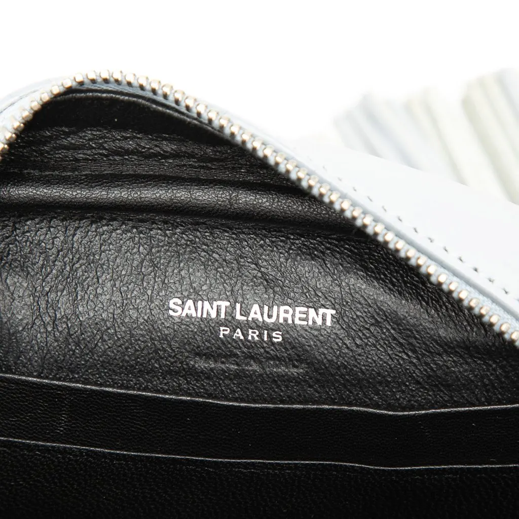 Saint Laurent Calfskin Monogram Blogger Bag Blue Leather Very good - Box View