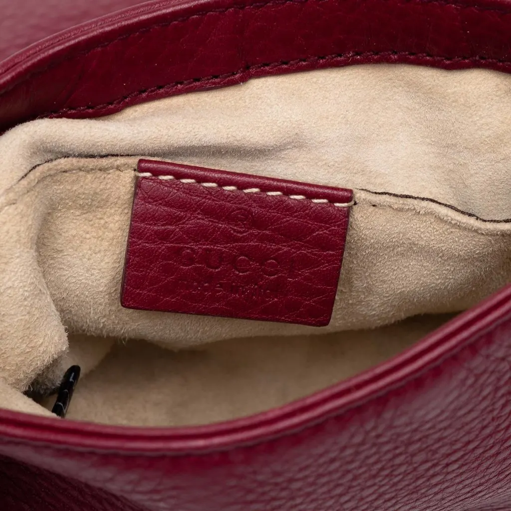 Gucci Small Calfskin 1973 Chain Crossbody Red Leather Very good - Box View