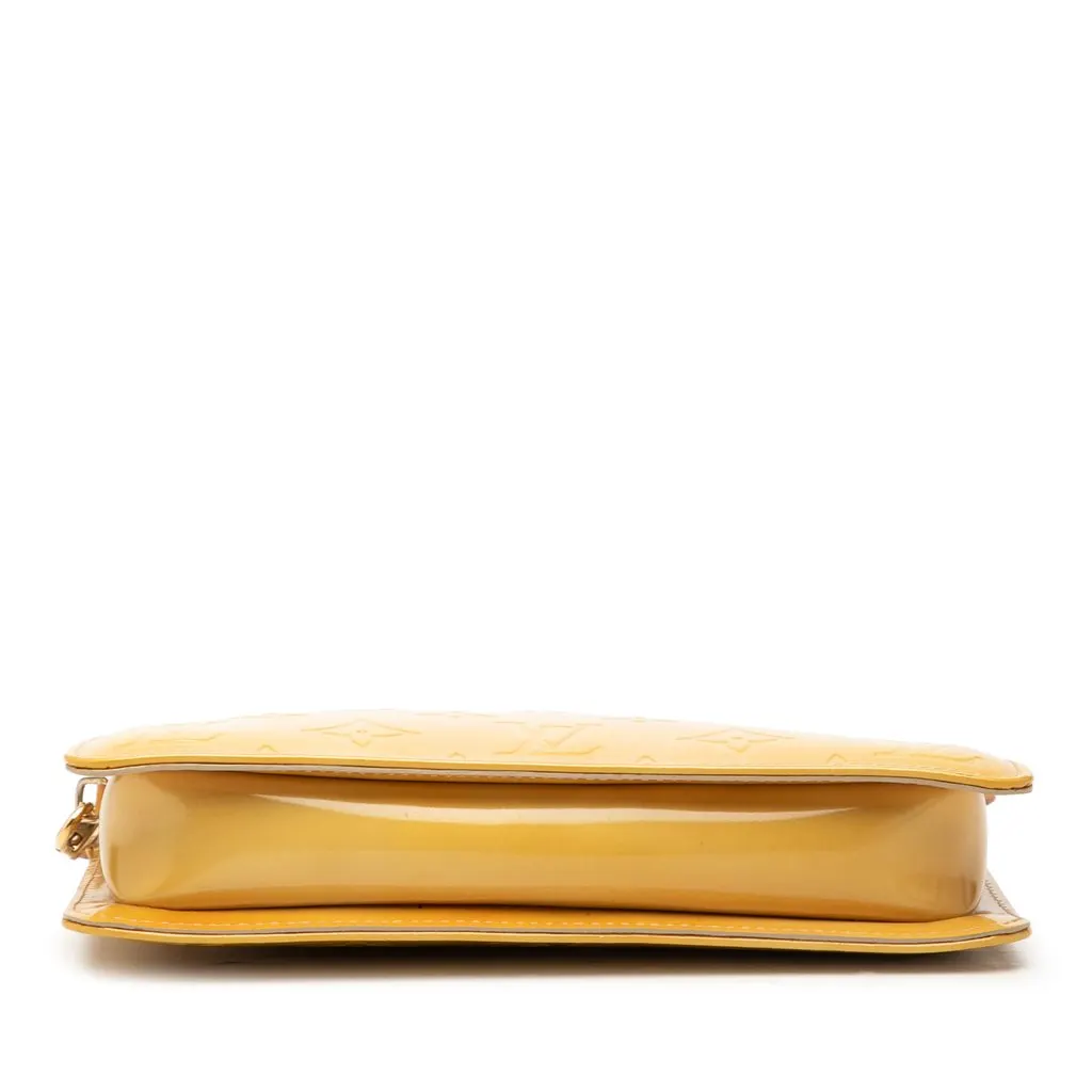 Louis Vuitton Monogram Vernis Pochette Lexington Yellow Leather Very good - Inside View