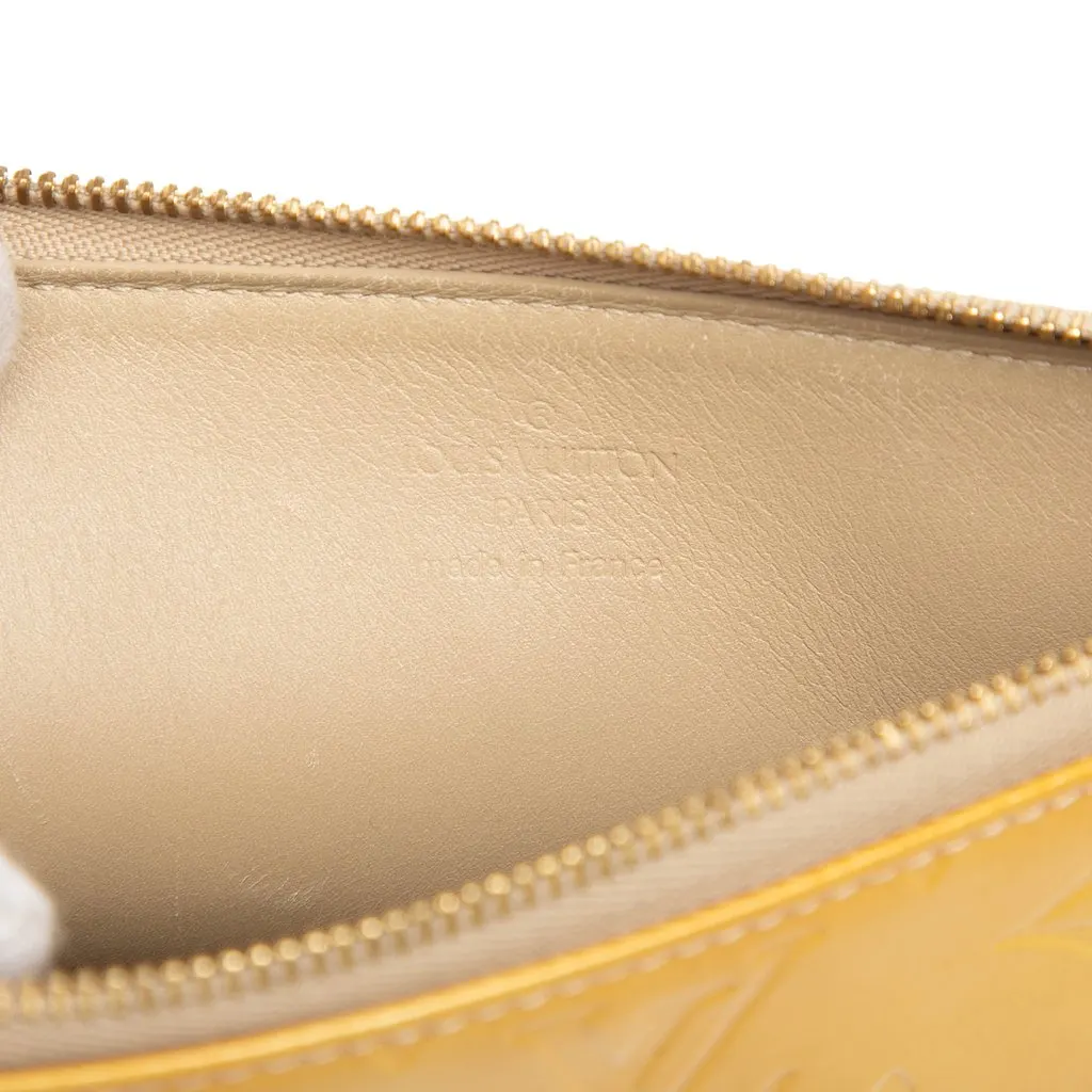 Louis Vuitton Monogram Vernis Pochette Lexington Yellow Leather Very good - Box View