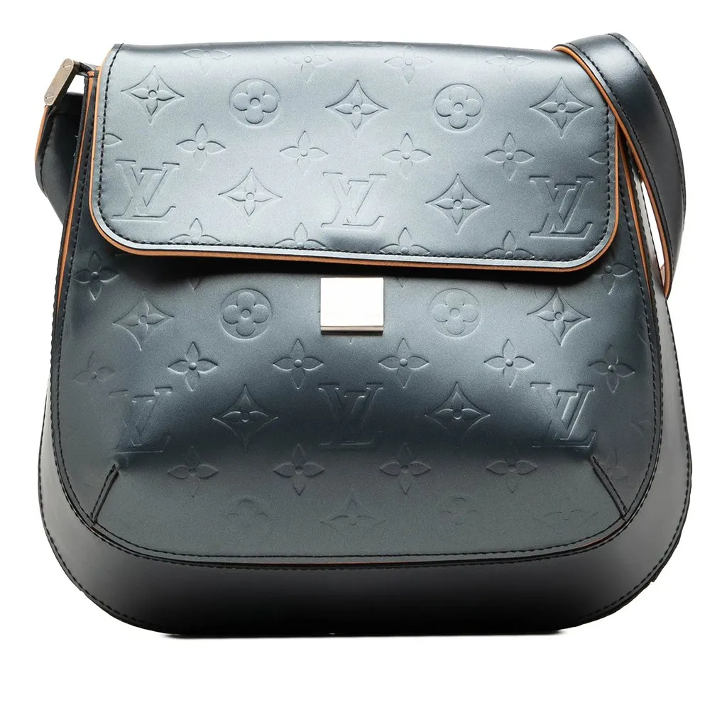 Louis Vuitton Monogram Mat Webster Street Blue Leather Very good - Front View
