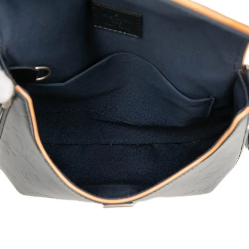 Louis Vuitton Monogram Mat Webster Street Blue Leather Very good - Model View