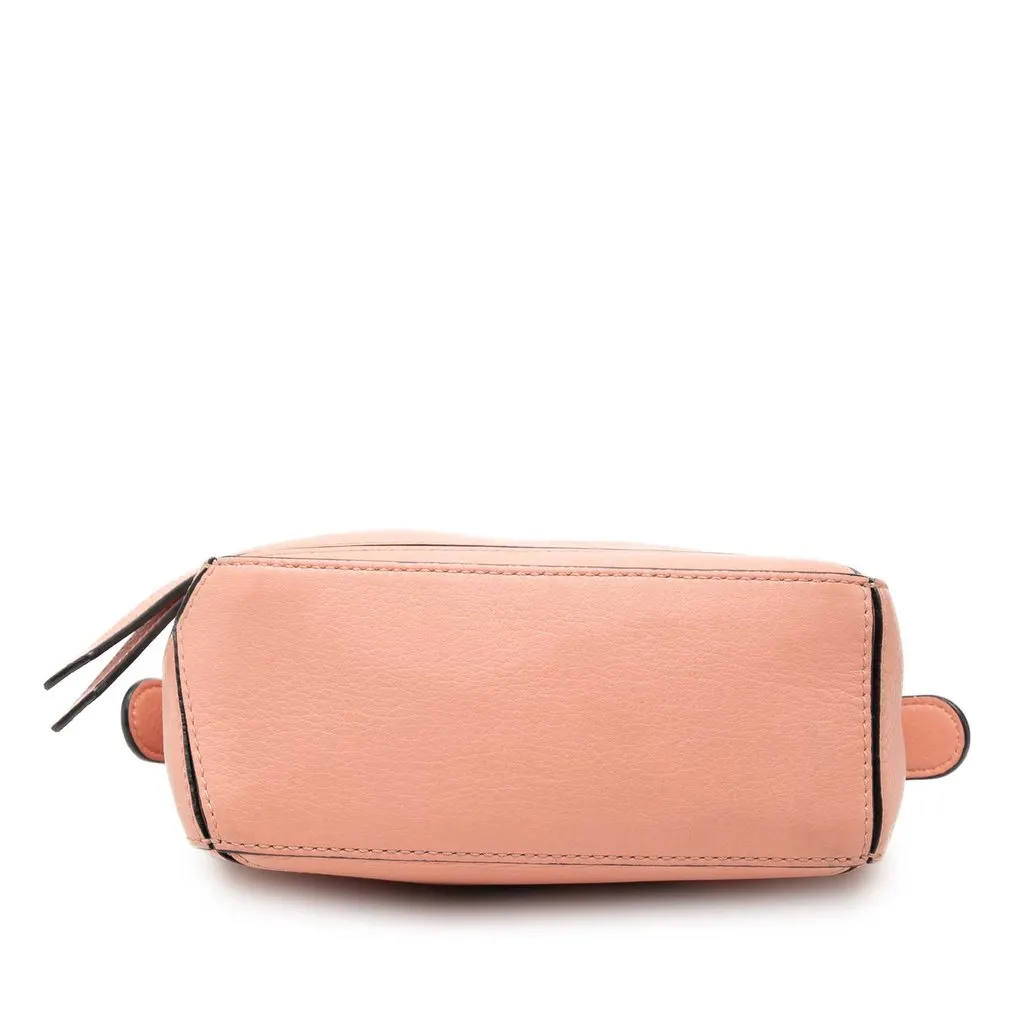 LOEWE Mini Calfskin Puzzle Satchel Pink Leather Very good - Inside View