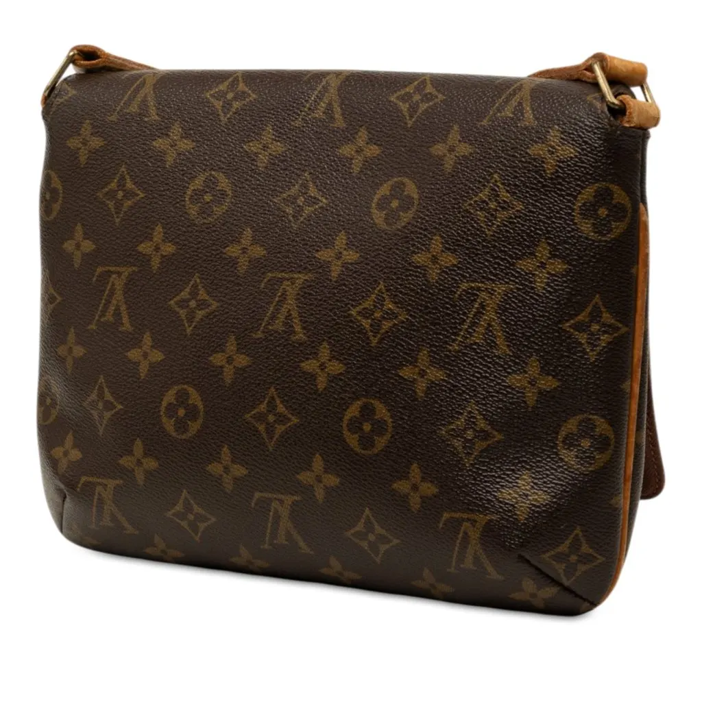 Louis Vuitton Monogram Musette Tango Long Strap Brown Canvas Good - Back View