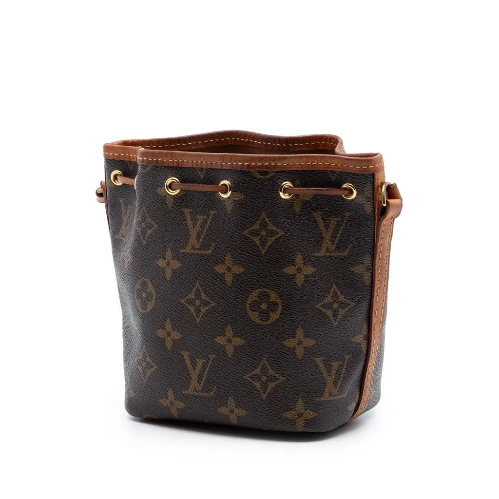Louis Vuitton Monogram Nano Noe Brown Canvas Very good - Back View