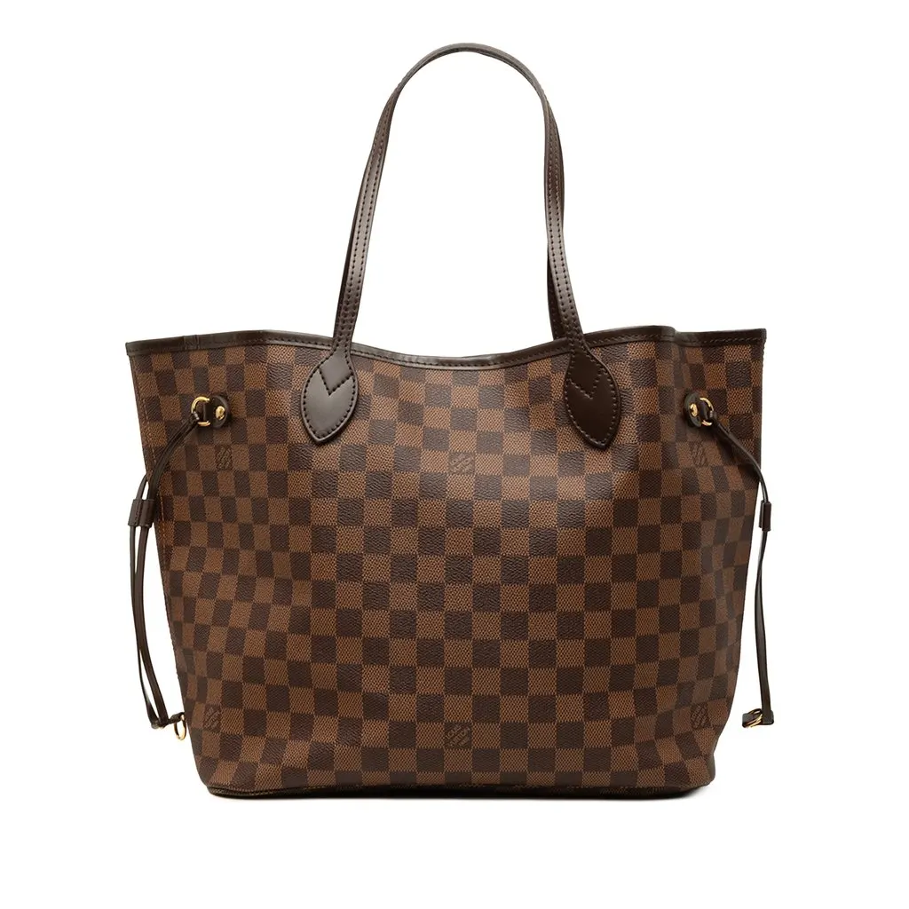 Louis Vuitton Damier Ebene Neverfull MM Brown Canvas Very good - Front View