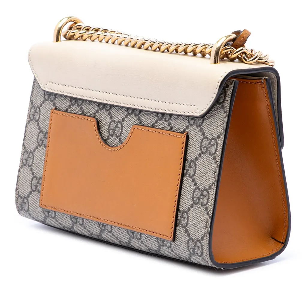 Gucci Small GG Supreme Padlock Crossbody Beige Very good - Back View