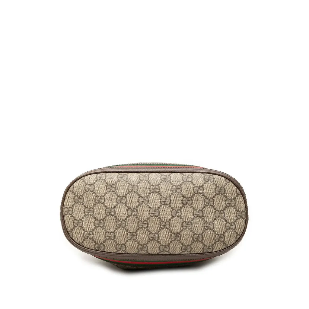 Gucci GG Supreme Web Ophidia Bucket Bag Beige Canvas Very good - Inside View
