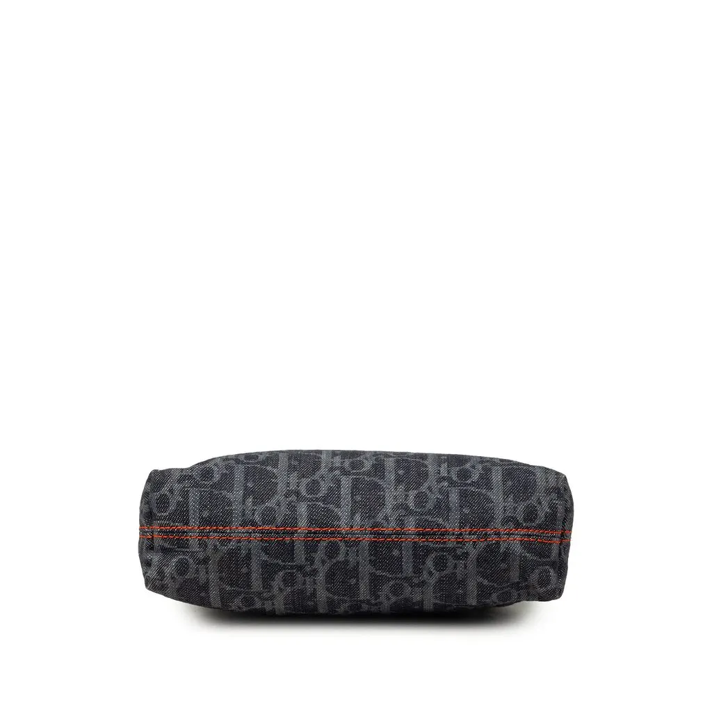 Dior Oblique Denim Flight Cosmetic Pouch Blue Denim Very good - Inside View