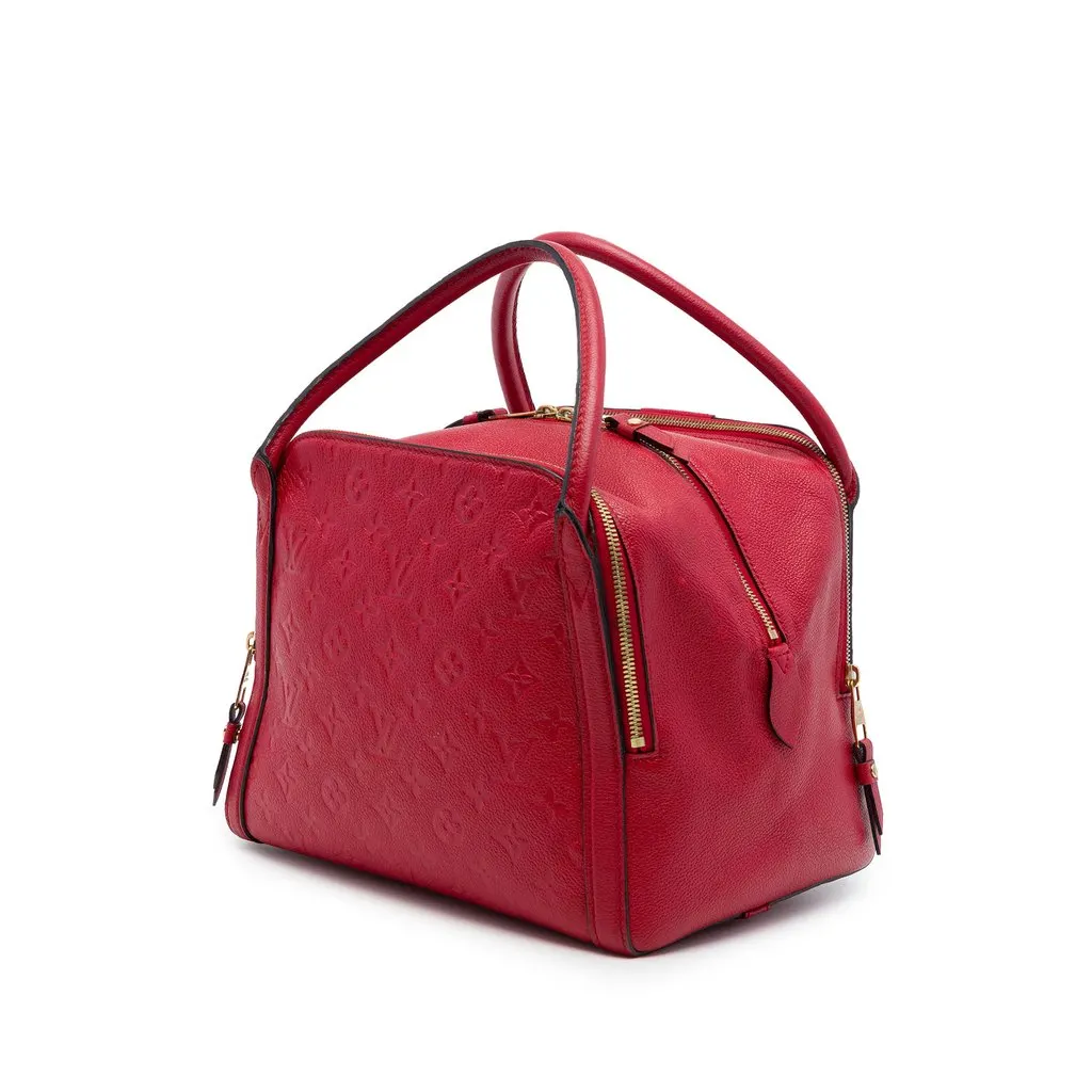 Louis Vuitton Monogram Empreinte Marais MM Red Leather Good - Back View