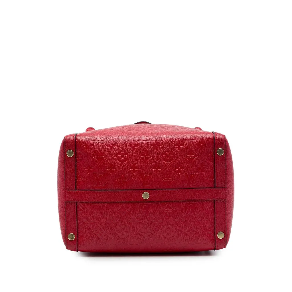 Louis Vuitton Monogram Empreinte Marais MM Red Leather Good - Inside View