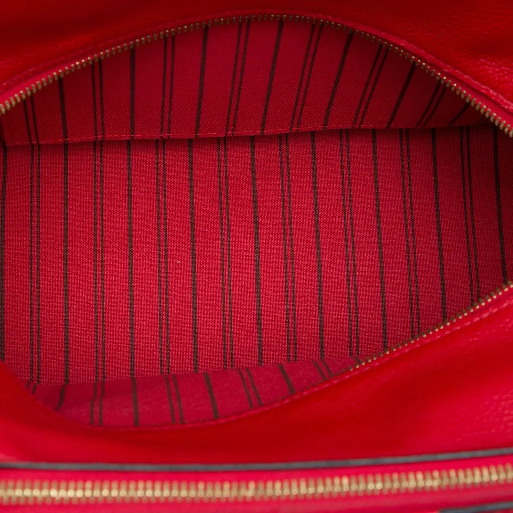 Louis Vuitton Monogram Empreinte Marais MM Red Leather Good - Model View