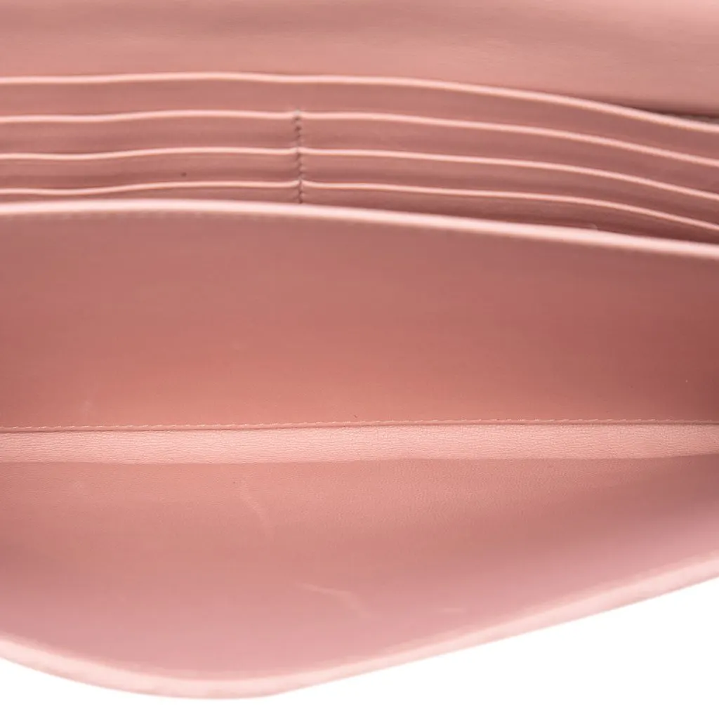 Miu Miu Matelasse Nappa Clutch Pink Leather Very good - Model View