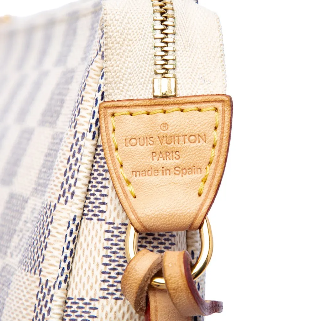 Louis Vuitton Damier Azur Pochette Accessoires White Canvas Very good - Box View