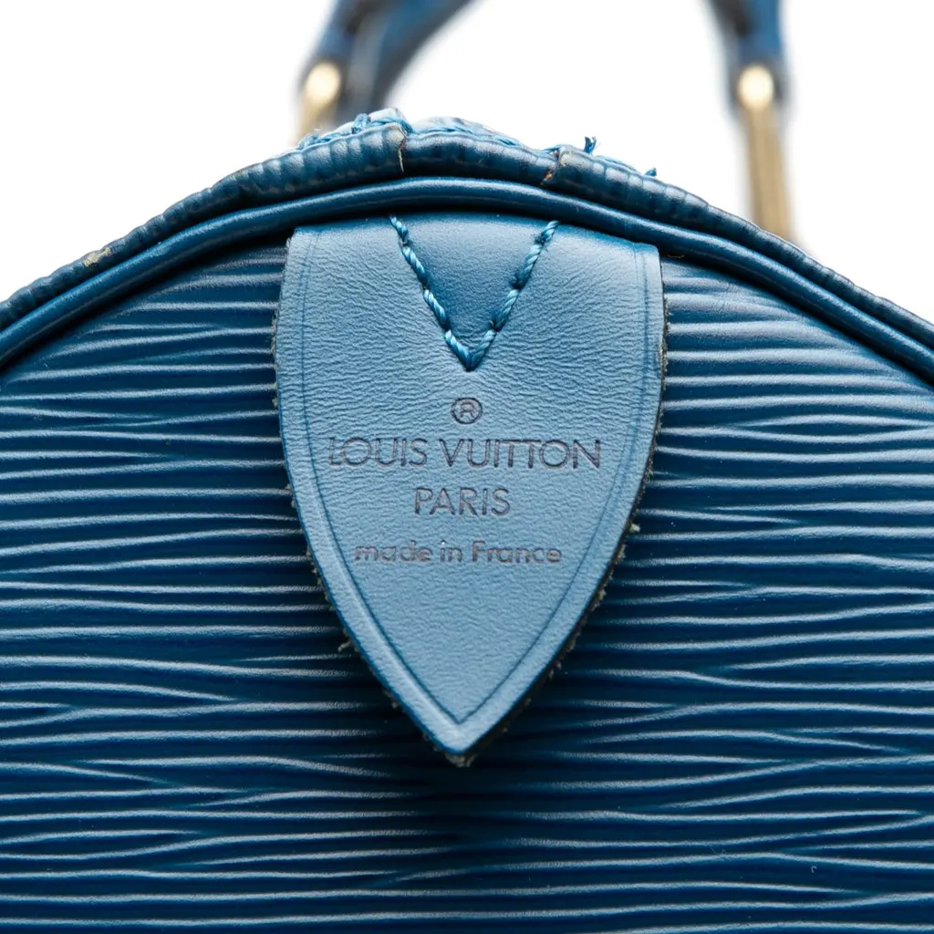 Louis Vuitton Epi Keepall 55 Blue Leather Good - Box View