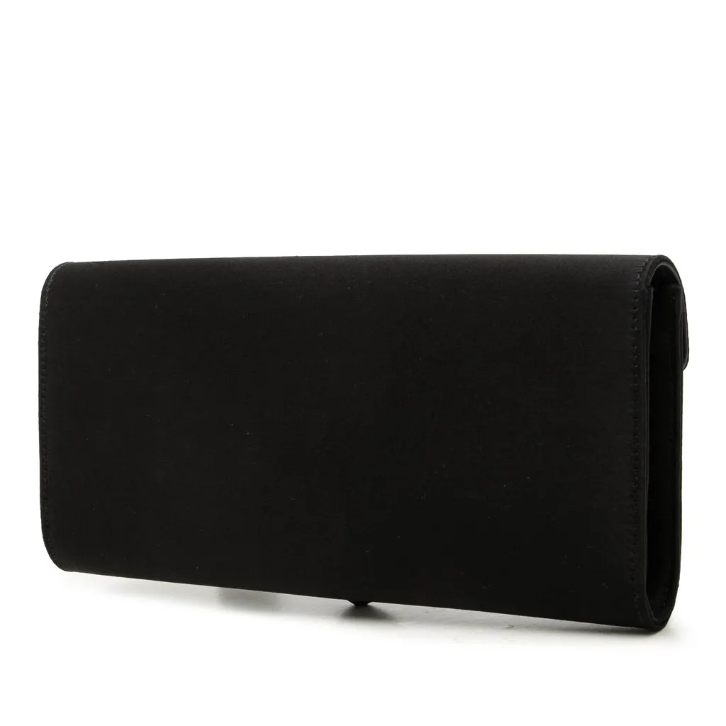 Gucci Satin Dionysus Clutch Black Very good - Back View