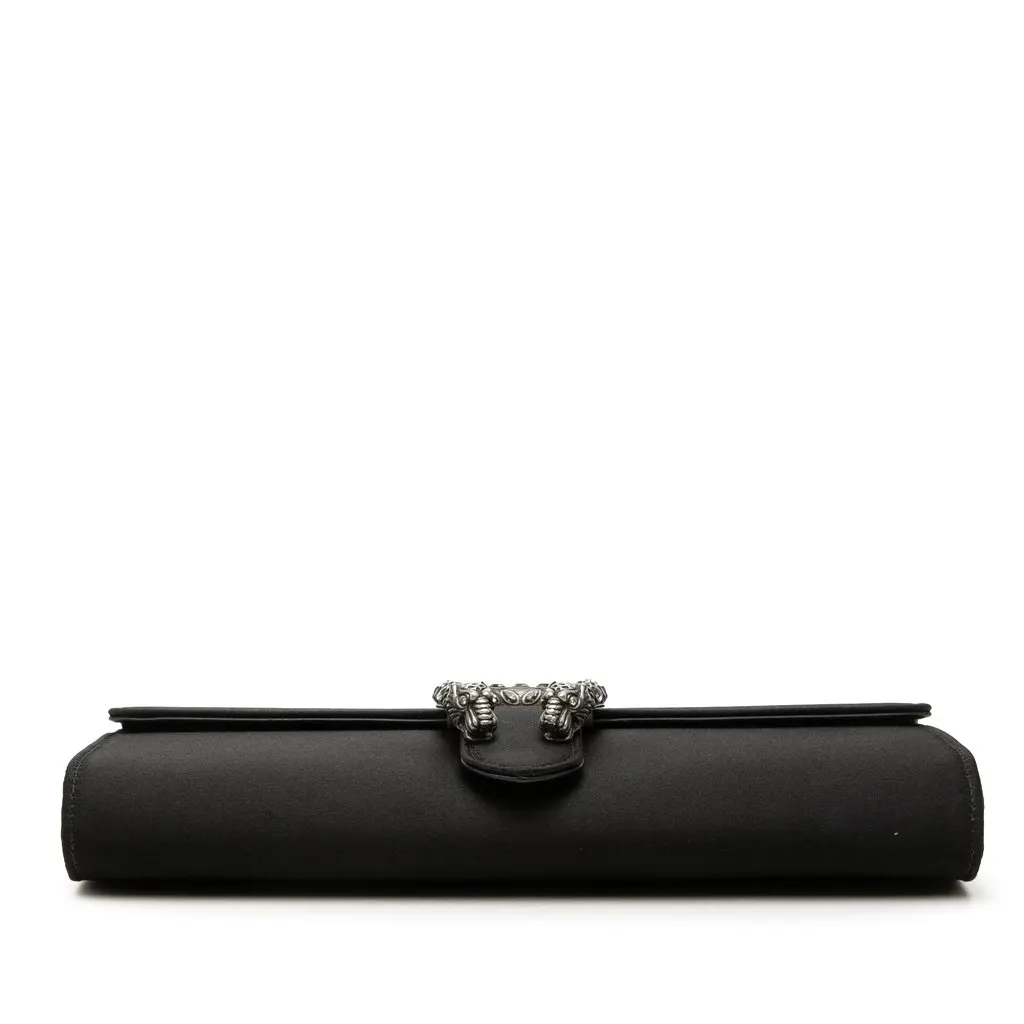 Gucci Satin Dionysus Clutch Black Very good - Inside View