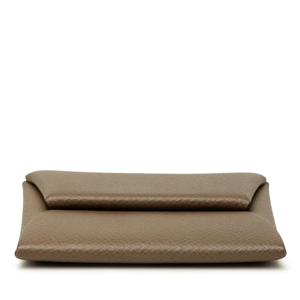 Hermès Epsom Bastia Change Purse Brown Leather Very good - Inside View