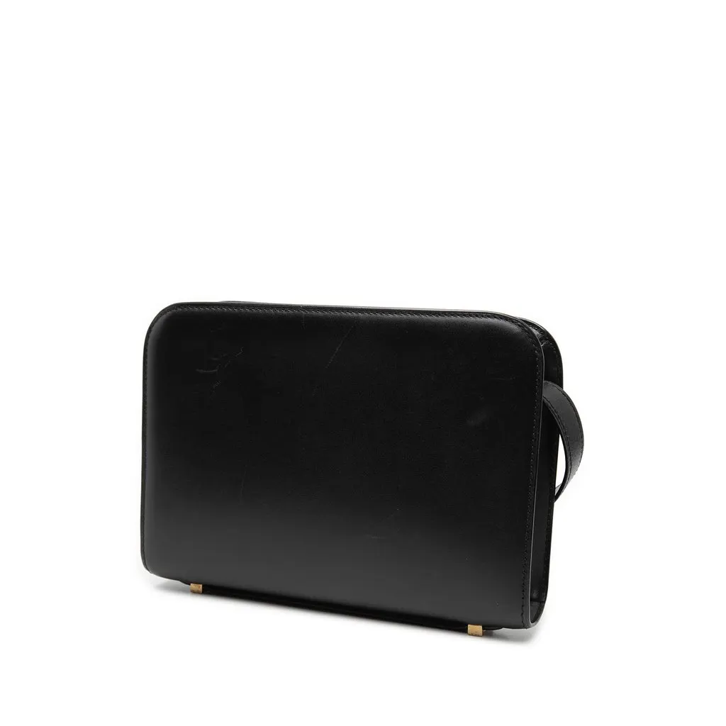 Saint Laurent Calfskin Reverse Satchel Black Leather Very good - Back View