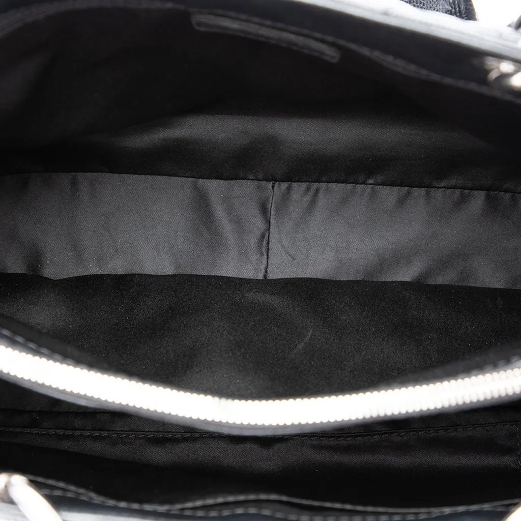 Chanel Caviar Grand Shopping Tote Black Leather Good - Model View