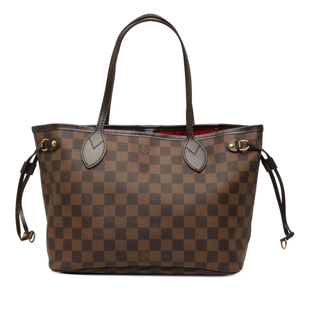 Louis Vuitton Damier Ebene Neverfull PM Brown Canvas Very good - Front View