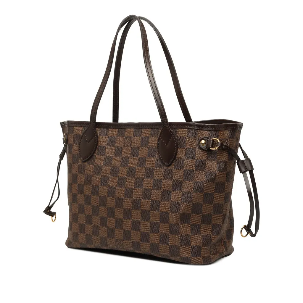 Louis Vuitton Damier Ebene Neverfull PM Brown Canvas Very good - Back View