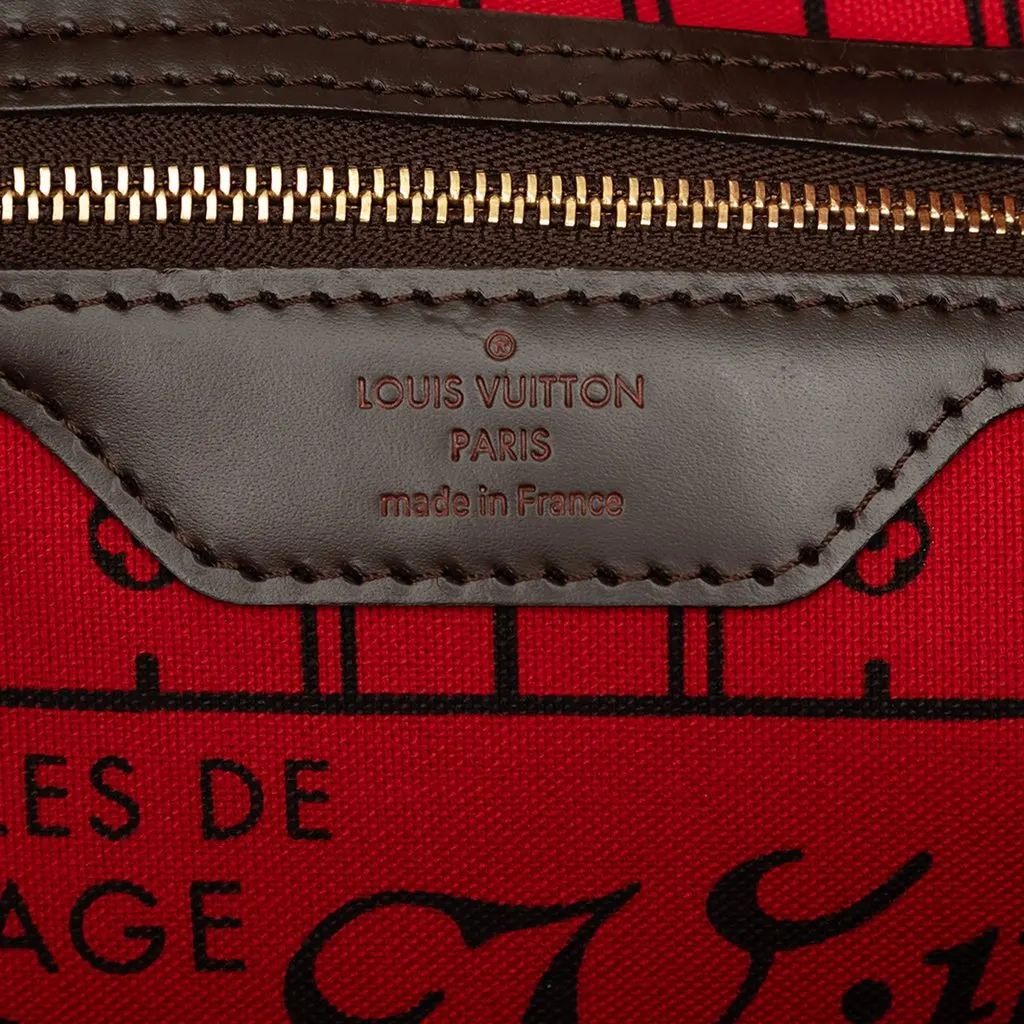 Louis Vuitton Damier Ebene Neverfull PM Brown Canvas Very good - Box View