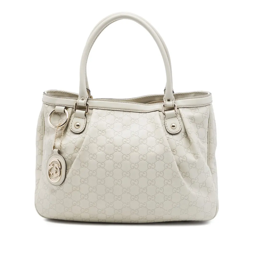Gucci Guccissima Sukey Tote Brown Leather Very good - Front View
