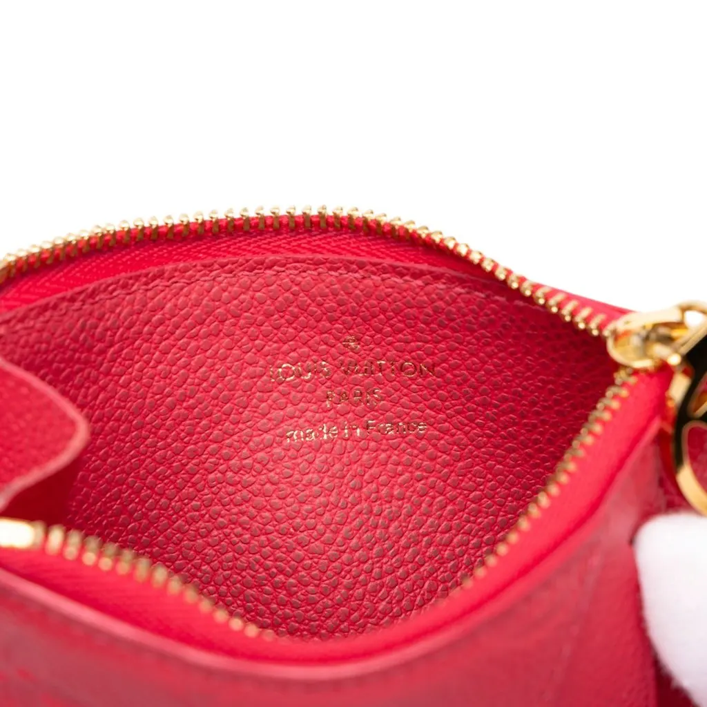 Louis Vuitton Monogram Empreinte Romy Card Holder Red Leather Good - Box View