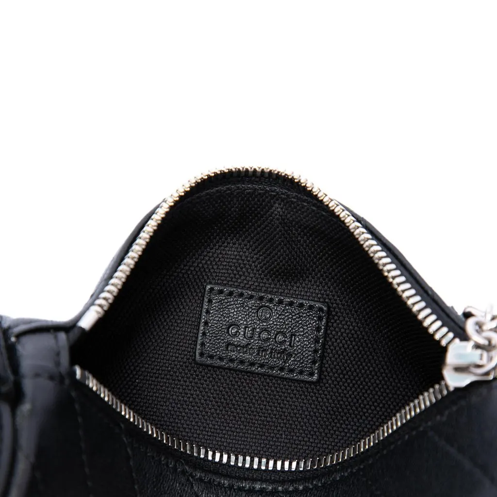 Gucci Mini Leather Blondie Barrel Shoulder Bag Black Leather Very good - Box View
