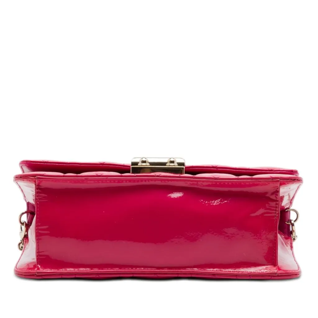 Dior Patent Cannage Miss Dior Promenade Crossbody Pink Leather Very good - Inside View