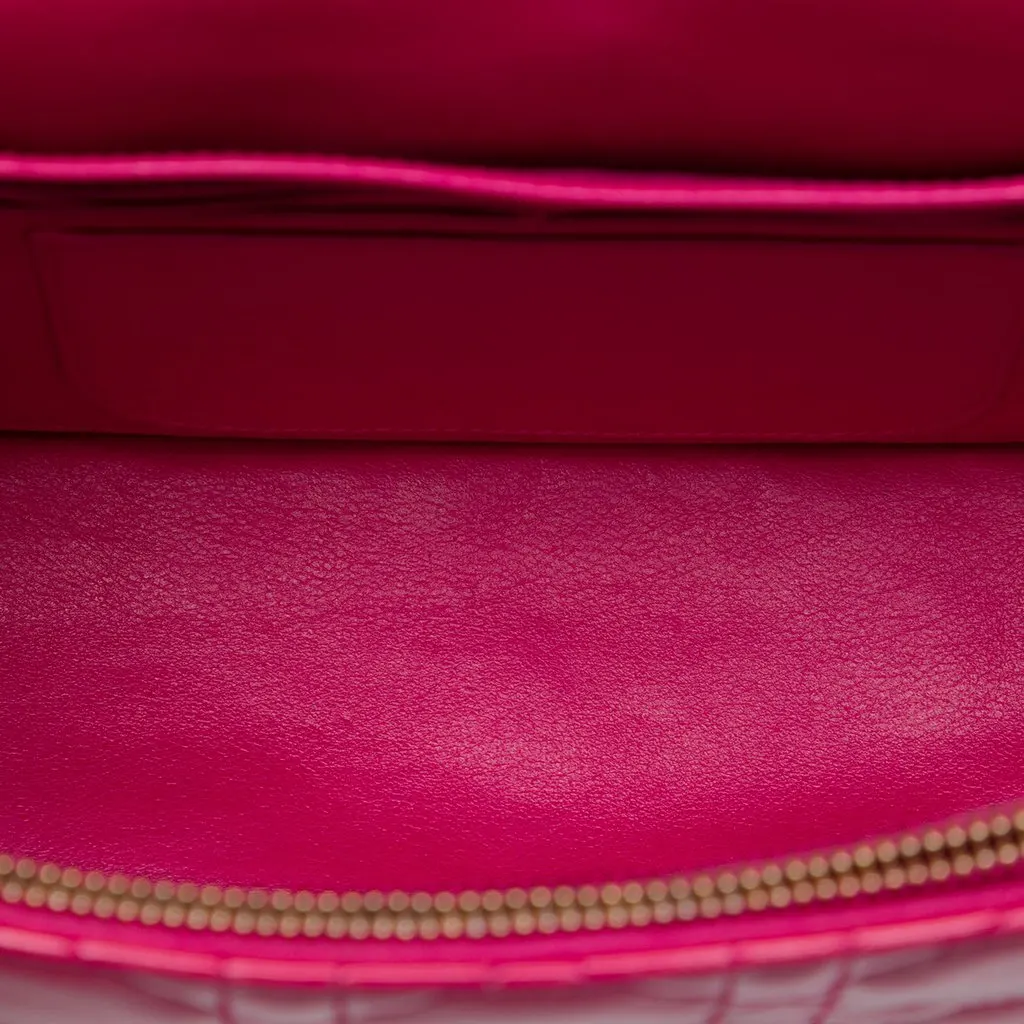 Dior Patent Cannage Miss Dior Promenade Crossbody Pink Leather Very good - Model View