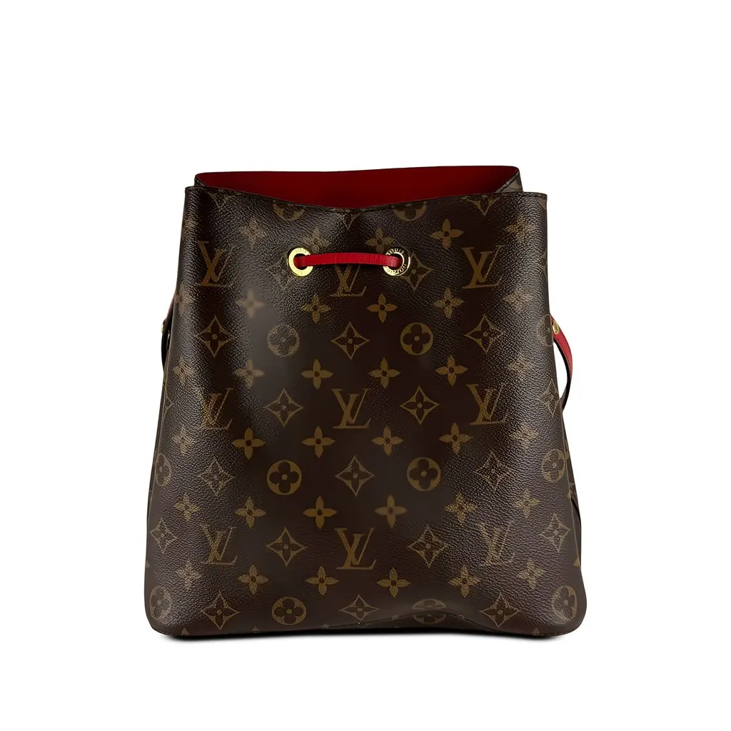 Louis Vuitton Monogram Neonoe MM Brown Canvas Good - Back View