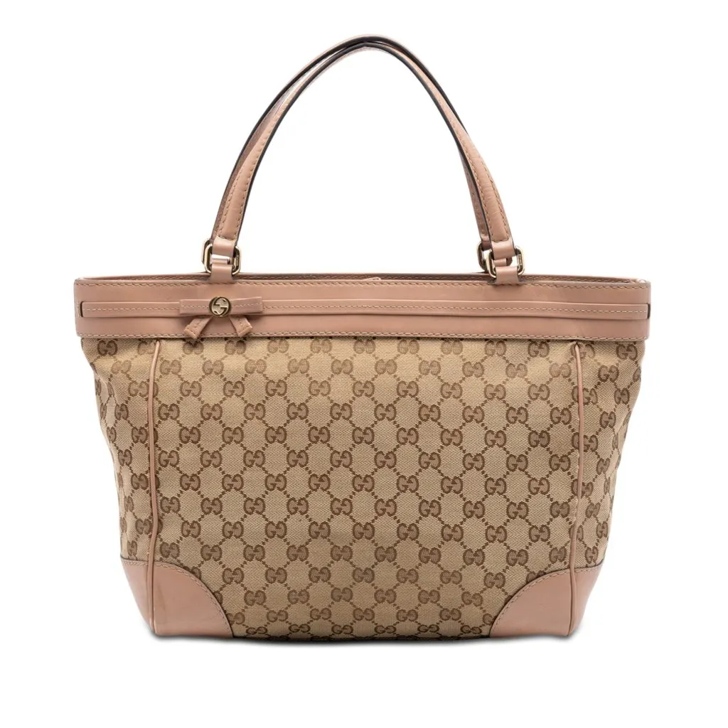 Gucci GG Canvas Mayfair Tote Beige Very good - Front View