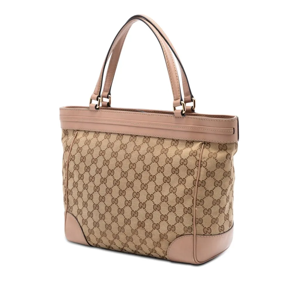 Gucci GG Canvas Mayfair Tote Beige Very good - Back View