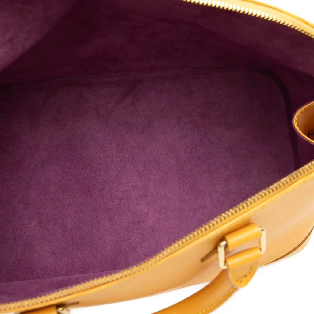 Louis Vuitton Epi Alma PM Yellow Leather Very good - Model View
