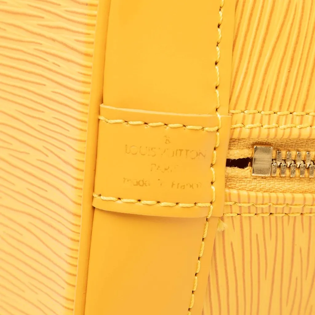 Louis Vuitton Epi Alma PM Yellow Leather Very good - Box View