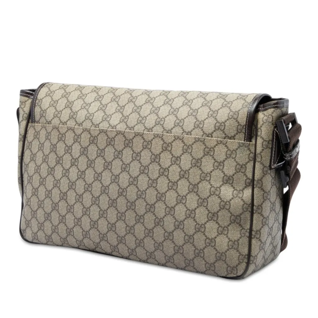 Gucci GG Supreme Interlocking G Crossbody Beige X-Large
