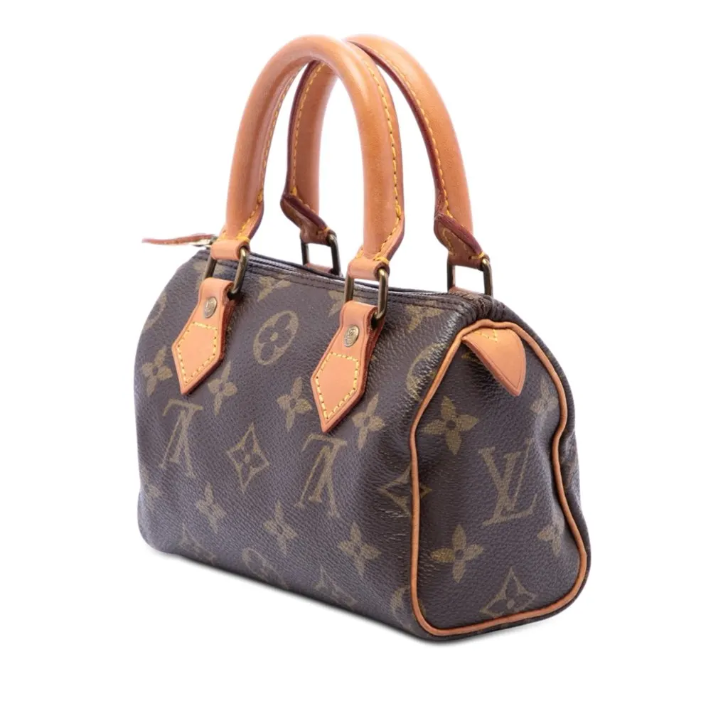 Louis Vuitton Monogram Nano Speedy Brown Very good - Back View