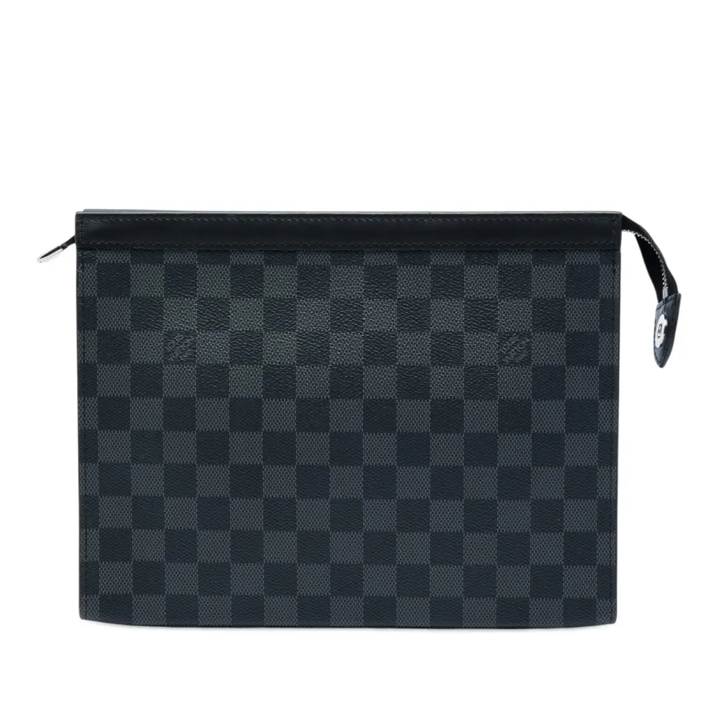 Louis Vuitton Damier Graphite Pochette Voyage MM Black Very good - Front View
