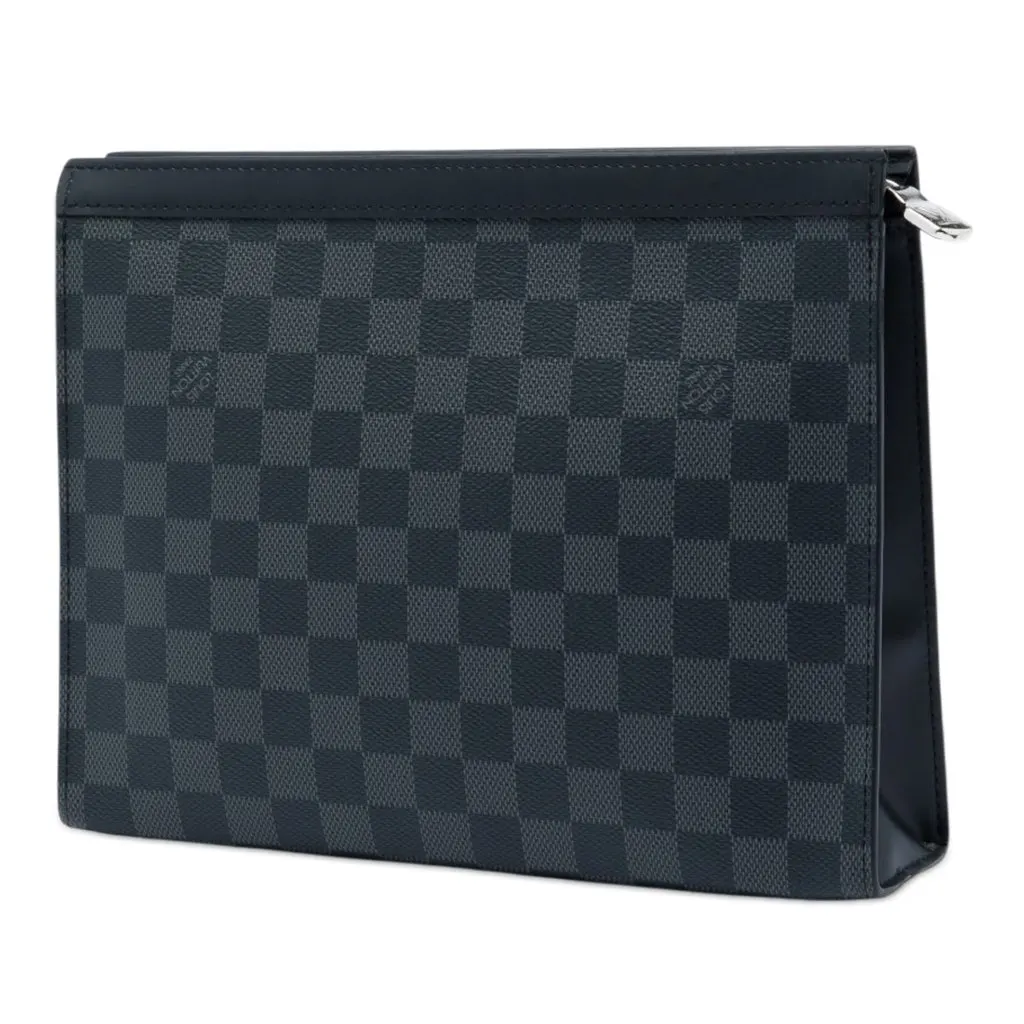 Louis Vuitton Damier Graphite Pochette Voyage MM Black Very good - Back View