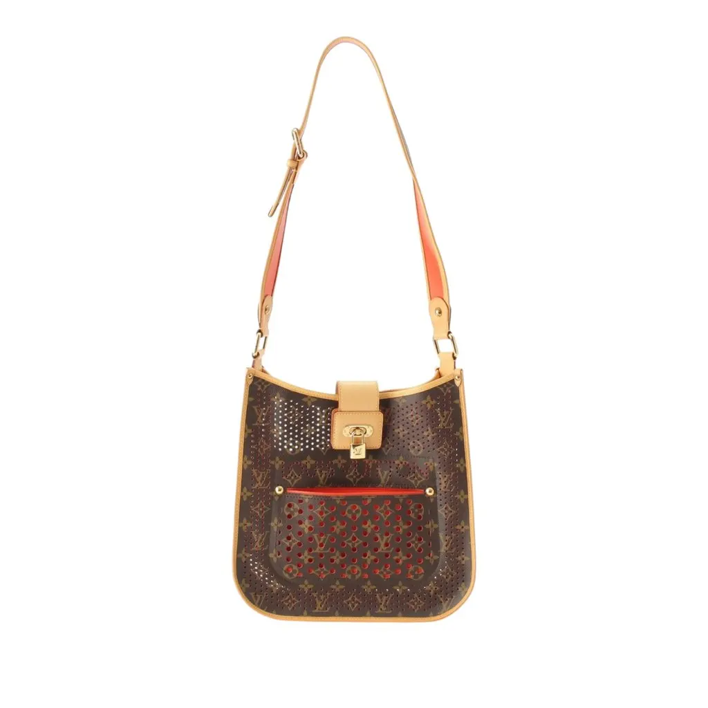 LOUIS VUITTON MUSETT MON PERFO 　　en Louis Vuitton Monogram Musette Perforated Brown Large