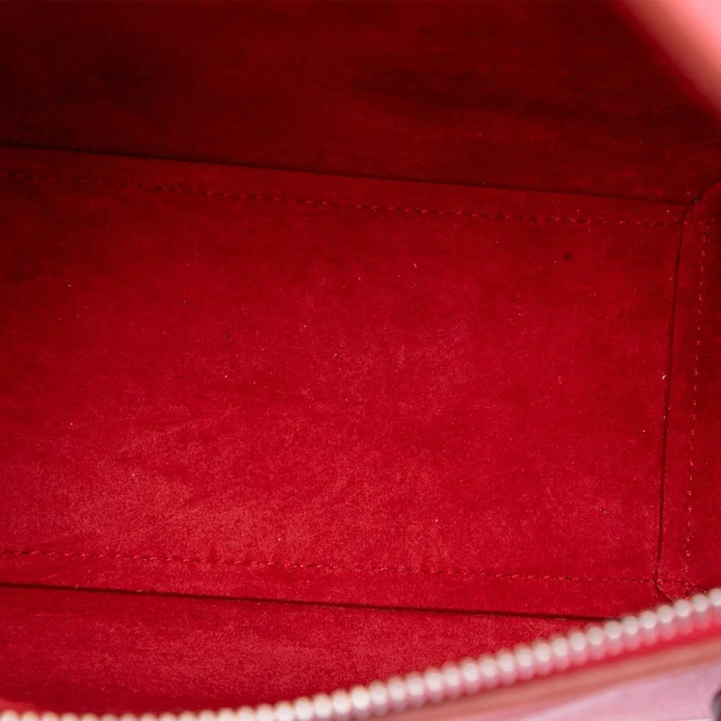 Celine Nano Grained Calfskin Belt Bag Red Leather Very good - Model View