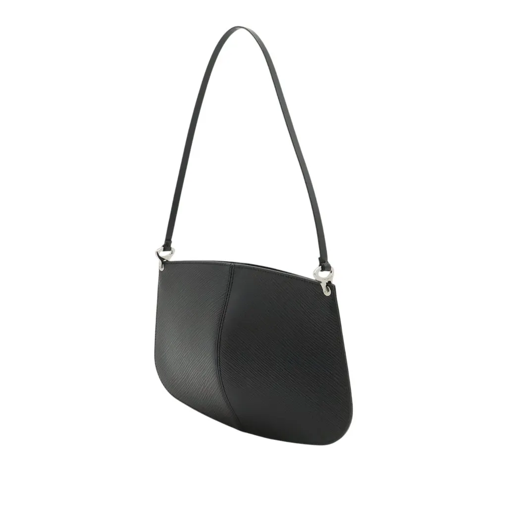 Louis Vuitton Epi Demi Lune Pochette Black Leather Very good - Back View