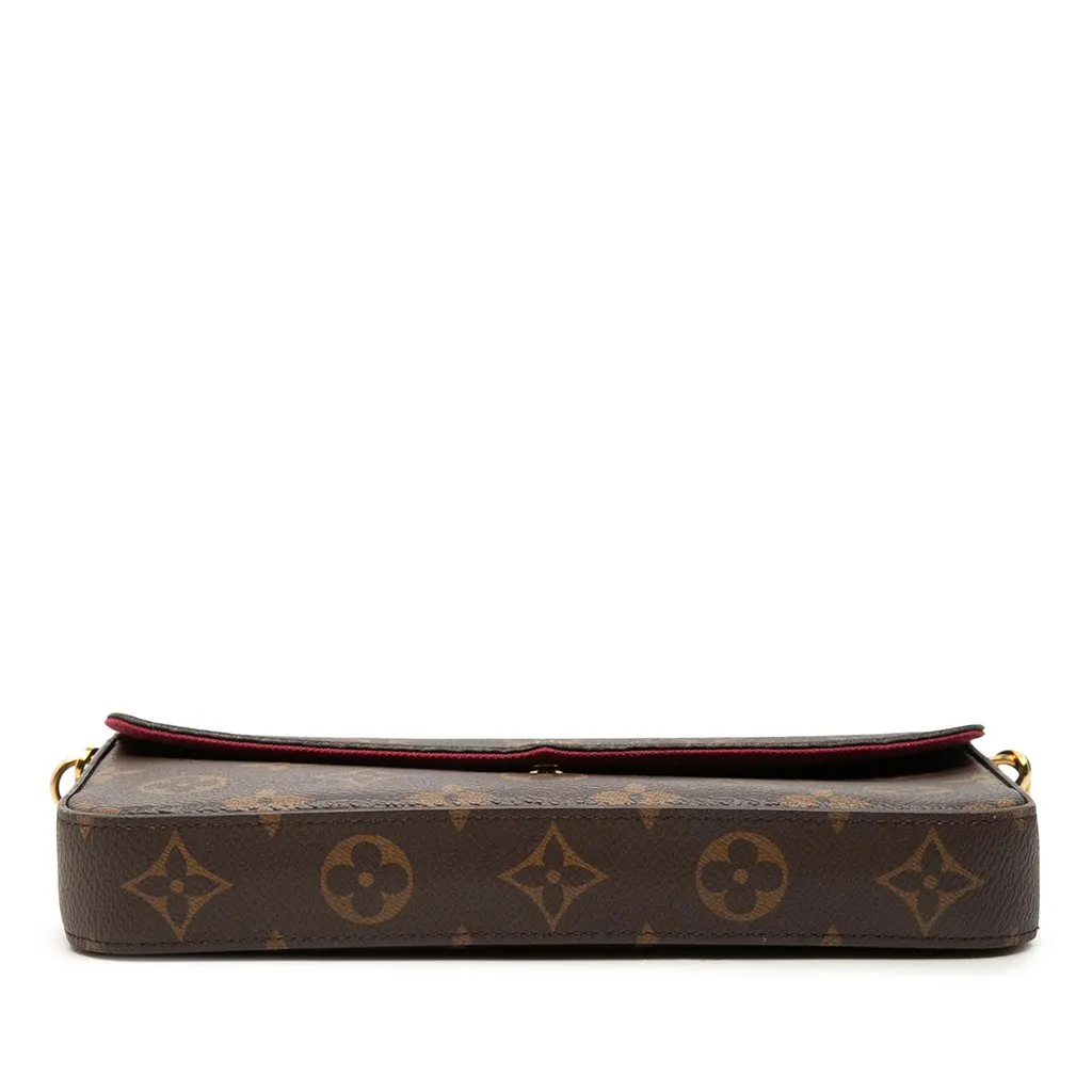 Louis Vuitton Monogram Pochette Felicie Brown Very good - Inside View