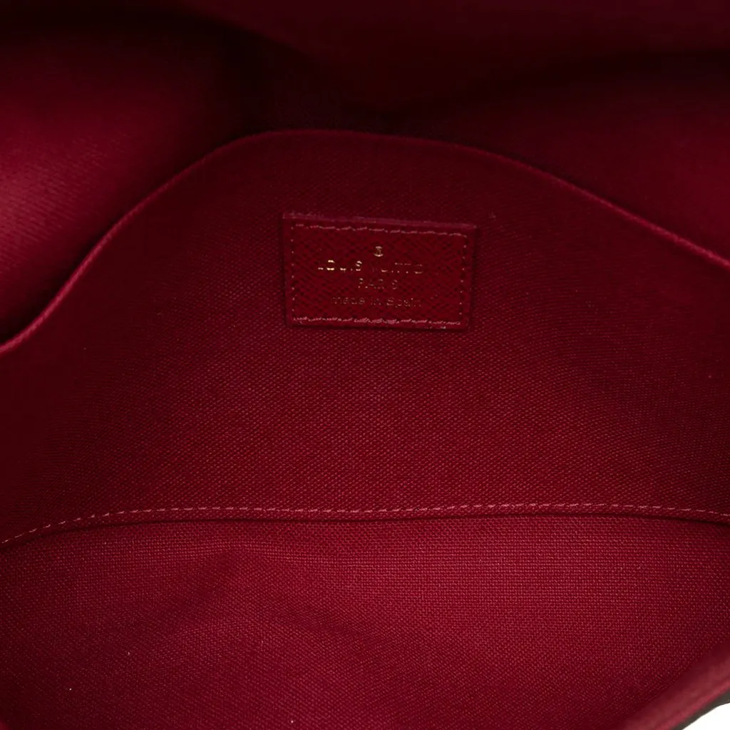 Louis Vuitton Monogram Pochette Felicie Brown Very good - Model View