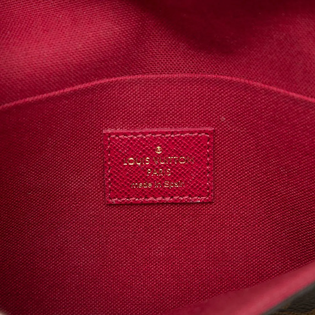 Louis Vuitton Monogram Pochette Felicie Brown Very good - Box View